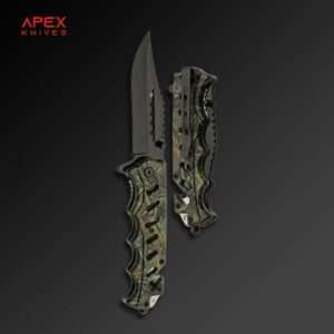 8.5 Camo Print Multifunctional EDC Professional Rescue Assisted Open Folding Knife